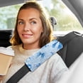 thumbnail image 6 of 2 Pcs Seat Belt Strap Covers Pad for Car Soft Flannel Car Seat Belt Shoulder for All Cars Blue Bows and Ribbons, 6 of 8