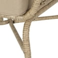 thumbnail image 6 of Montserrat Wicker Outdoor Club Chairs with Cushions, Set of 2, Light Brown and Beige, 6 of 9