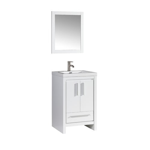 Single Sink Bathroom Vanity Set, 24 Single Bathroom Vanity Set With Mirror