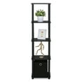 thumbnail image 3 of Furinno TURN-N-TUBE No Tools Wood 5-Tier Display Decorative Shelf in Black, 3 of 5