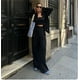 thumbnail image 2 of Traje de manga larga para mujer, pantalones de pierna ancha, camisa con bolsillo, sólido, 2 piezas, moda informal, prendas de vestir sencillas para oficina, primavera y verano, 2024, 2 of 5