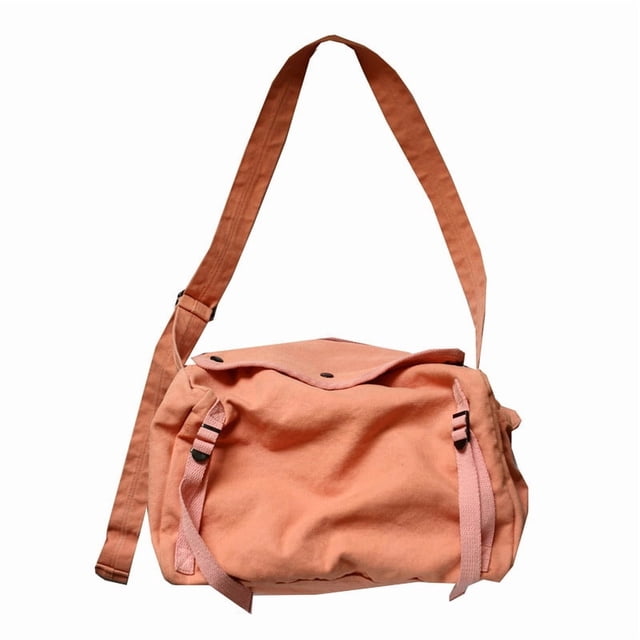 Bandolera casual de lona para mujer, estilo coreano, 30 x 24 x 22 cm