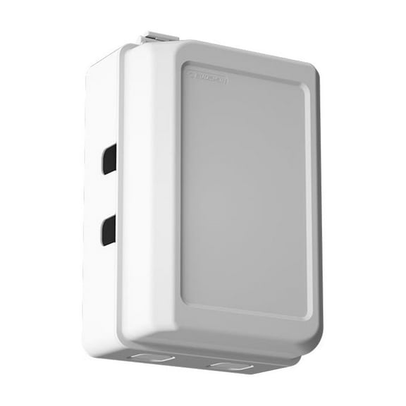 EUDEMON 1 Pack Updated Baby Safety Electrical Outlet Cover Box Childproof Plug Cover - More Space for Large Plugs Easy to Install & Use(White)