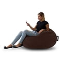 thumbnail image 1 of Sillón Puff Mediano Gamuza Chocolate Puff MX, 1 of 2