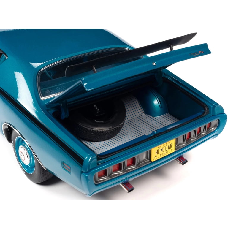1971 Dodge Charger R/T 426 Hemi Blue Metallic with Black Stripes