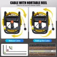 thumbnail image 4 of Pipe Inspection Camera – Sewer 98.4FT Cable – 4.3" HD Color LCD & DVR – 1200TVL 17mm Stainless IP68 Probe – 6 Adjustable LEDs – 8500mAh Battery – 16GB Card, 4 of 8