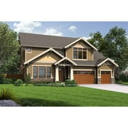 The House Designers: THD-4518 Builder-Ready Blueprints to Build a Luxury Traditional Craftsman House Plan with Crawl Space Foundation (5 Printed Sets)