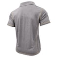 thumbnail image 6 of LIIPEE Summer Solid Color Polo Shirt For Men Short Sleeve Tennis Collar Shirts Male Comfortable Breathable Versatile Polos,XXL, 6 of 6