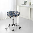 thumbnail image 7 of Lsque Flower Round Bar chair cushion covers Velvet Fabric Premium Comfort Protects from Scratches and Stains for 14-17 Inch Chair- 14 inch, 7 of 7