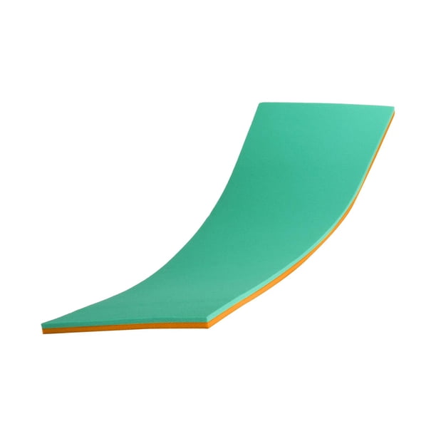 Colchoneta flotante de 2 capas para piscina, manta flotante de verano para la deriva verde naranja