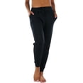 thumbnail image 3 of ToBeInStyle Women's Solid Print French Terry Jogger Pants, 3 of 7
