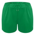 thumbnail image 4 of Audhol Women Shorts, Womens Sweat Shorts with Pockets Cotton 2024 Trendy Shorts Drawstring Summer Workout Running Casual Shorts Women Lounge Shorts Green L, 4 of 6