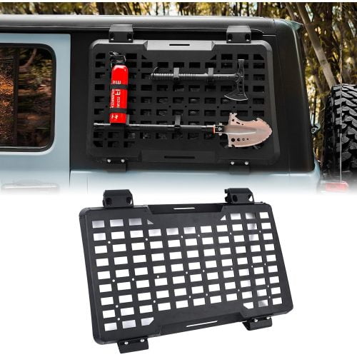 Donext Rear Window Molle Panel Modular Storage Panel System Rear Window Protective Decoration for 2018-2023 Jeep Wrangler JL 4 Doors, Right side