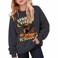thumbnail image 4 of Venzia Women Cute Fall Sweatshirt, Retro Pumpkin Black Cat Cartoon Graphic Crewneck Casual Autumn Pullover Top, 4 of 6