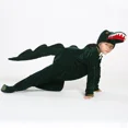 thumbnail image 3 of Pijama de cocodrilo de peluche para niños y adultos, unisex, color verde, para disfraz de Halloween, 3 of 5