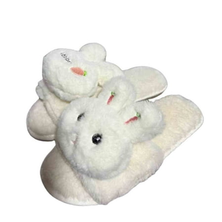 

Women s Cute House Slippers Warm Memory Foam Clearance Cotton Slippers Winter Plush Thick Bottom Cotton Slippers Cute Indoor And Outdoor One-word Cartoon Home Furry Slippers