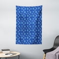 thumbnail image 1 of Blue Mandala Tapestry, Repetitive Pointy Petals Dots Arrangement Floral Dark Blue Pattern, Wall Hanging for Bedroom Living Room Dorm Decor, 40W X 60L Inches, Sky Blue Violet Blue, by Ambesonne, 1 of 2