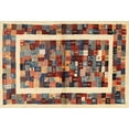 thumbnail image 1 of Ahgly Company Indoor Rectangle Contemporary Brown Red Abstract Area Rugs, 4' x 6', 1 of 6