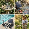thumbnail image 2 of Ohmyroo Solar Water Pump Kit For Bird Bath Garden Feature With 4 Nozzles, 2 of 6