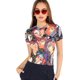 thumbnail image 1 of Boho 2 Piezas Cuello en V Encaje Crop Parte Superior y Pantalones Cortos a Rayas para Mujer Multi colorido CH Multi colorido CH Xishao ropa, 1 of 2