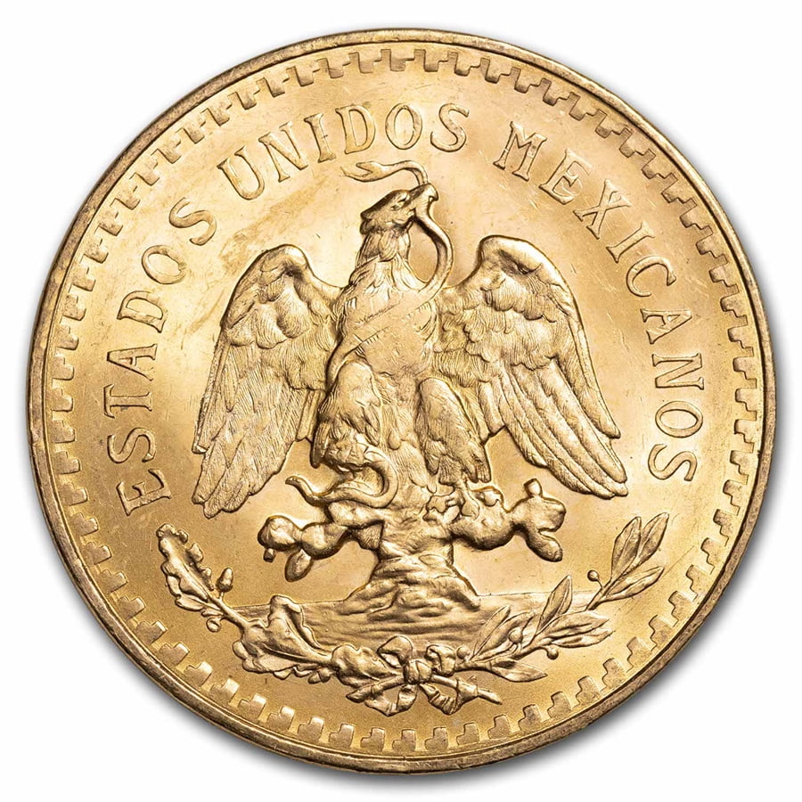 1947 Mexico Gold 50 Pesos BU