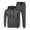 Dark Gray, variant on Coshow Men's 2 Piece Hoodie Sweatsuit Long Sleeve Jogger Sets Sports Casual Training Set