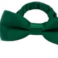 thumbnail image 5 of MERIGLARE Adjustable Bow Ties Kids Bow Tie Solid Color Polyester Versatile Pre Tied Bow Tie Neck Bowties for Anniversary Prom Birthdays Dark Green, 5 of 8