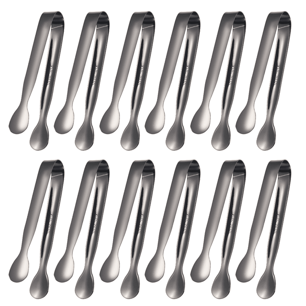 Oneida Set of 2 Stainless Steel Mini Tongs (Appetizer/Jar Tongs)