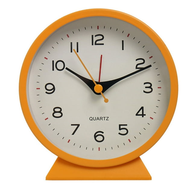 Vintage Retro Analog Alarm Clock Battery Operated Small Clock, Silent