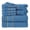 02-Blue, variant on JML Dark Gray Bath Towel Set of 8 Pieces - Cotton Blend Highly Absorbent Towels for Bathroom, 2 Soft Bath Towels, 2 Hand Towels, 4 Washcloths