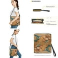 thumbnail image 3 of ZUXONGSY Hummingbird Hibiscus Flower Print Leather Crossbody Handbag with Wrist Wallet for Women Large Crossbody Hobo Bag with Wallet Set Multifunctional Top-Handle Handbags with Purse for Dating, 3 of 4