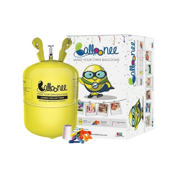 Balloonee Jumbo Disposable Helium Party Kit