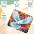 thumbnail image 3 of Peace Dove Printed Square Mousepad Desk Pad Desk Mat, 8.3x9.8 Inch, Non-Slip Rubber Bottom, Suitable for Office and Gaming, 3 of 6