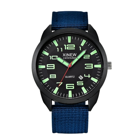 DESIGNICE Men's Watch Outdoor Mens Date Stainless Steel Military Sports Analog Quartz Wrist Watch