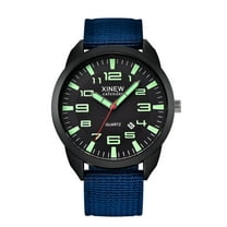 DESIGNICE Men's Watch Outdoor Mens Date Stainless Steel Military Sports Analog Quartz Wrist Watch