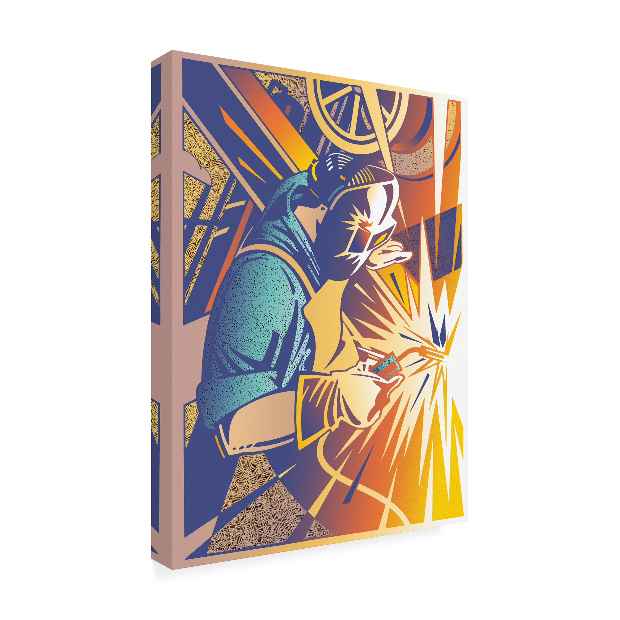 Trademark Fine Art 'Welder's Spark' Canvas Art by David Chestnutt