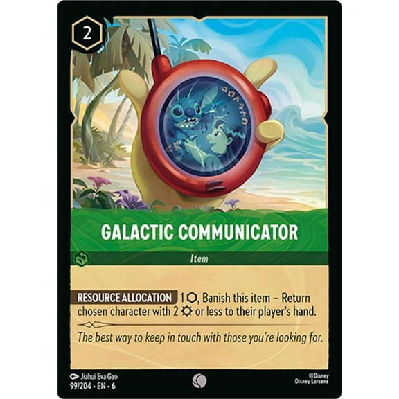 Disney Lorcana Azurite Sea Common Galactic Communicator #99