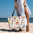thumbnail image 3 of Wukai Childrens Party Print Zipper Bag,large Beach Tote Bag,Waterproof Sandproof Bag,Grocery and Picnic Tote Travel Bag, 3 of 5