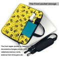 thumbnail image 3 of ZICANCN Laptop Case 14 inch, Skull Print Bones Yellow Work Shoulder Messenger Business Bag for Women and Men, 3 of 9