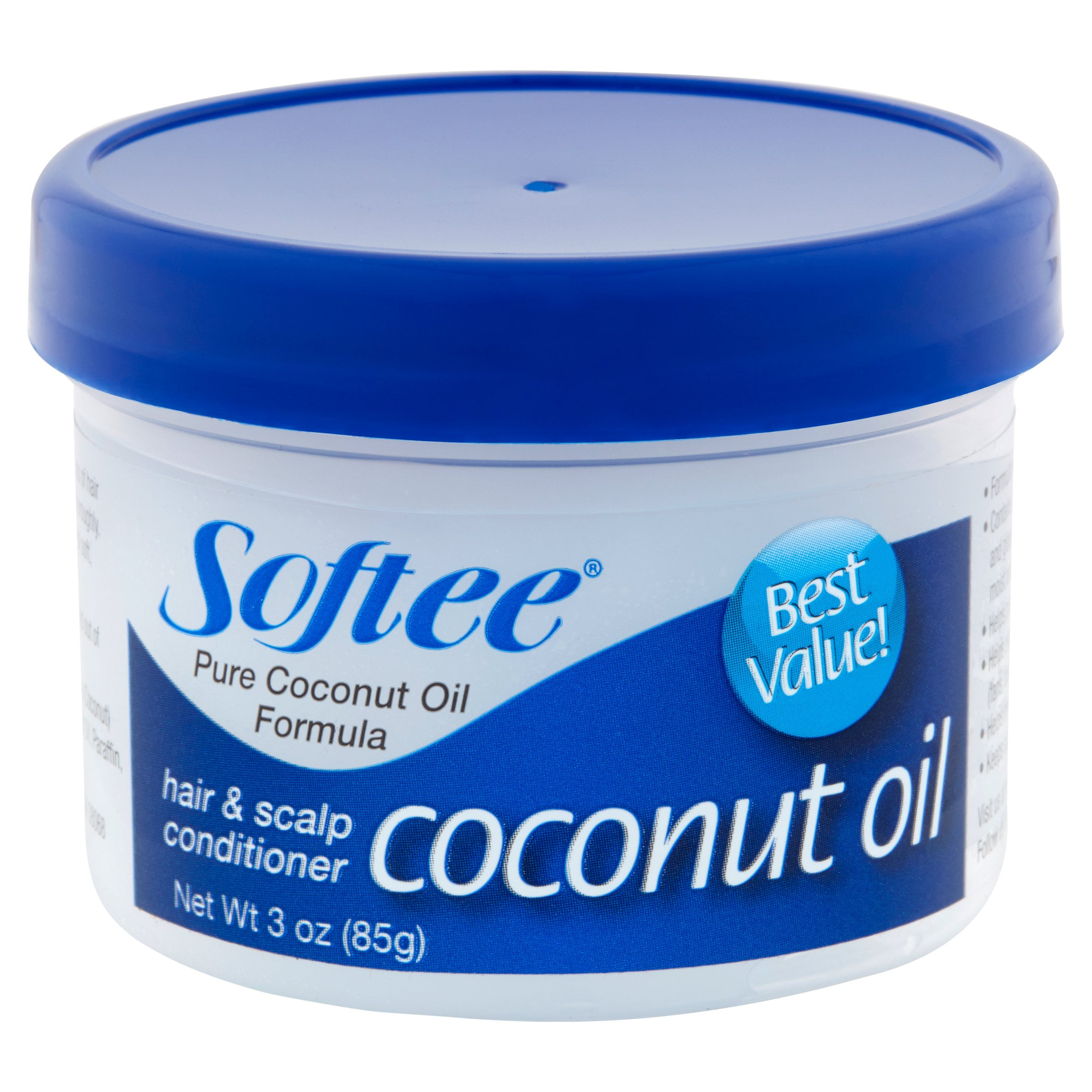 Softee Coconut oil Repairing Scalp Care Daily Conditioner with Jojoba Oil,  3 oz, Travel Size 