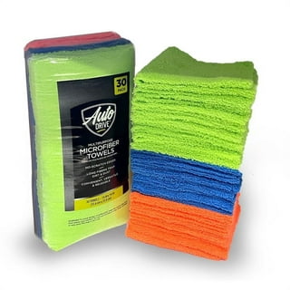 Great Value Microfiber Cleaning Towels, 2 Count, Assorted Colors