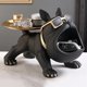 thumbnail image 1 of Escultura Decoración de escultura de Bulldog con escultura de animal de resina de palet para estudio (negro) Wdftyju Libre de BPA, 1 of 5