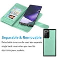 thumbnail image 4 of Galaxy Note 20 Ultra 5G Case Wallet, Njjex Luxury PU Leather Wallet Case Flip Folio Cover TPU Inner Magnetic Stand 9 Card Slots Wrist Strap for Galaxy Note 20 Ultra 5G -Turquiose, 4 of 5
