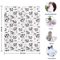 thumbnail image 4 of White Cow Milk Cow Pattern Blanket,Comfortable Soft Flannel Throw Blanket,All Season,Warm Lightweight Blankets for Sofa Bed Couch Living Room Chair,30"x40", 4 of 4