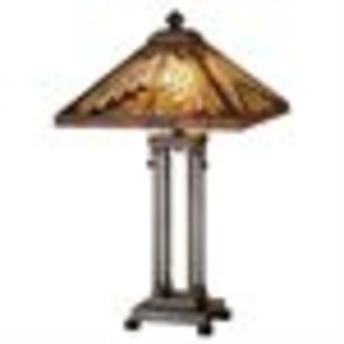 Meyda Tiffany 66527 Stained Glass / Tiffany Accent Table Lamp From The Mission Collection