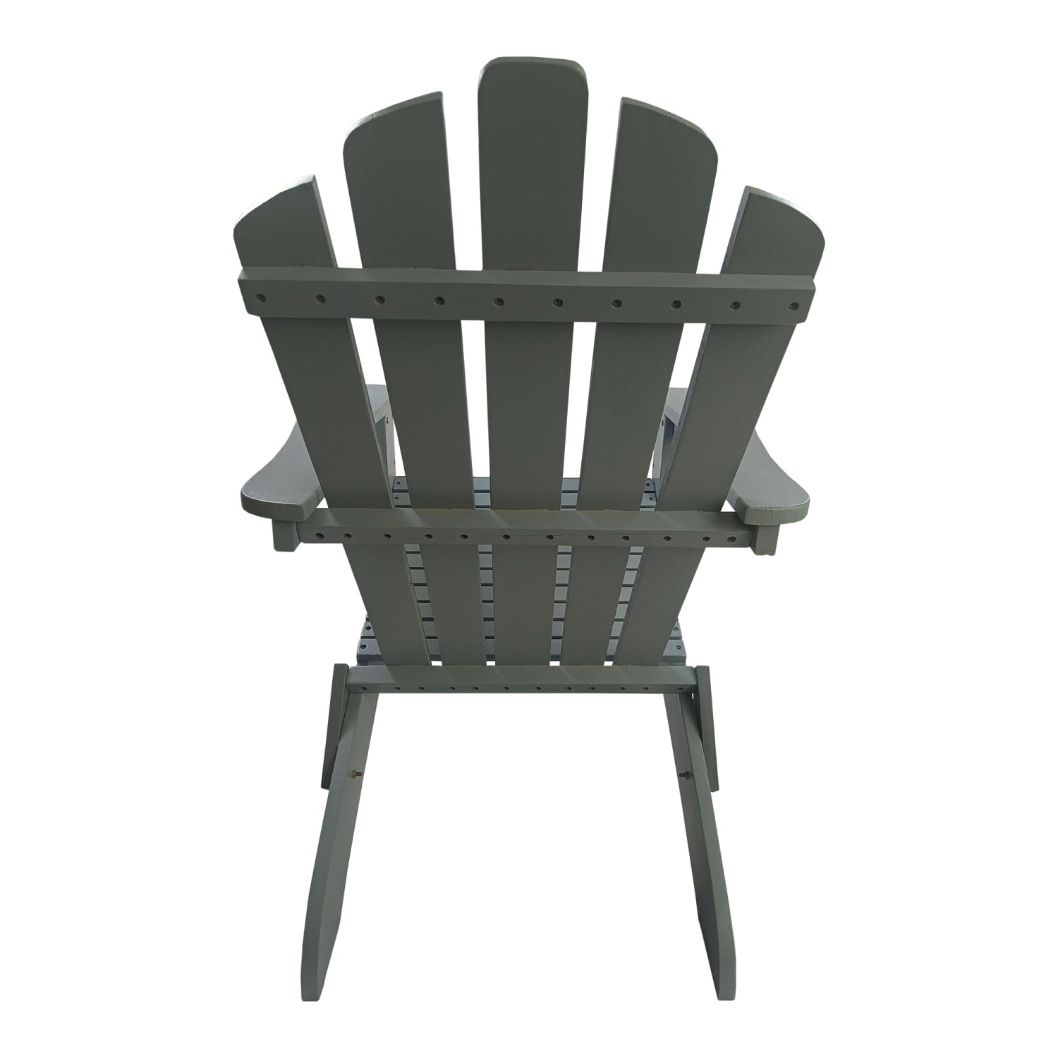 Outdoor or Indoor Wood Adirondack Chair, Foldable, Grey