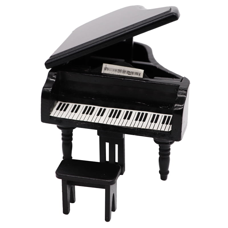 XuBa Mini piano miniature Piano Instrument de musique avec affichage décoratif 10x7x8CM