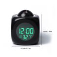 thumbnail image 4 of kurtrusly Alarm Clock Electronic Desktop Digital Bell Clocks Projector Temperature Display Meter Travel Living Room ℉/℃ Thermometer White, 4 of 7