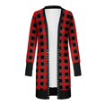 thumbnail image 2 of Cardigan de Noël Femme Manches Longues Chandail de Noël Décontracté Manteau Ouvert, 2 of 3