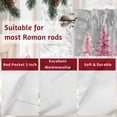 thumbnail image 7 of Valances for Windows Pink Christmas Tree Rod Pocket Cafe Window Treatments Valance Curtains for Kitchen Bathroom Laundry Basement Windows 60"x18", 7 of 7